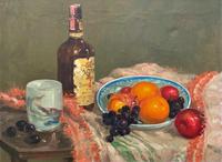 Exceptional Original Vintage Still Life of Fruit & Wine French Oil Painting (3 of 12) Exceptional Original Vintage Still Life of Fruit & Wine French Oil Painting (3 of 12)