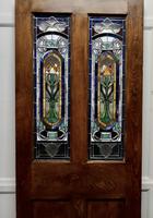 Victorian Art Nouveau Stained Glass Panel Door (8 of 9) Victorian Art Nouveau Stained Glass Panel Door (8 of 9)