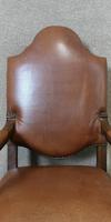 Large Pair of Oak & Leather Armchairs (3 of 11) Large Pair of Oak & Leather Armchairs (3 of 11)