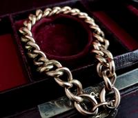 Antique Victorian 9ct Rose Gold Curb Bracelet, Heart Padlock (3 of 13) Antique Victorian 9ct Rose Gold Curb Bracelet, Heart Padlock (3 of 13)