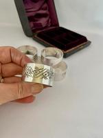 Set of Six Silver Plated Napkin Rings (5 of 6) Set of Six Silver Plated Napkin Rings (5 of 6)