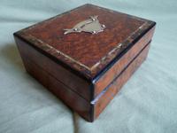 Unusual Inlaid Amboyna Jewellery Box c.1880 (3 of 6) Unusual Inlaid Amboyna Jewellery Box c.1880 (3 of 6)