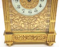 Fantastic French 8-day Fleur De Lis Decorated Panel 8-day Carriage Clock Timepiece c1890 (5 of 10) Fantastic French 8-day Fleur De Lis Decorated Panel 8-day Carriage Clock Timepiece c1890 (5 of 10)