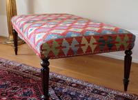 Large Antique Afghan Kelim Foot Stool (10 of 11) Large Antique Afghan Kelim Foot Stool (10 of 11)