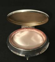 Lovely Large Edwardian Silver Oval Jewellery Box. (2 of 5) Lovely Large Edwardian Silver Oval Jewellery Box. (2 of 5)