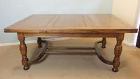 Large Antique Oak Extending Drawleaf Dining Table (8 of 15) Large Antique Oak Extending Drawleaf Dining Table (8 of 15)