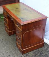1960's Pedestal Desk with Green Leather Inset (3 of 4) 1960's Pedestal Desk with Green Leather Inset (3 of 4)
