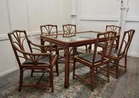 Regency Style Simulated Bamboo Conservatory Table & 6 Chairs (3 of 7) Regency Style Simulated Bamboo Conservatory Table & 6 Chairs (3 of 7)