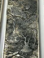 Set of 4 Antique Chinese Silver Zu Yin Hallmarked Scroll Weight Plaques Guangxu (8 of 12) Set of 4 Antique Chinese Silver Zu Yin Hallmarked Scroll Weight Plaques Guangxu (8 of 12)