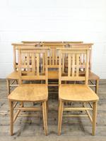 Set of Eight Vintage Beech Chapel Chairs (4 of 16) Set of Eight Vintage Beech Chapel Chairs (4 of 16)