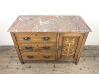 Antique Oak Arts & Crafts Marble Top Cupboard (11 of 12) Antique Oak Arts & Crafts Marble Top Cupboard (11 of 12)