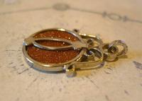 Antique Pocket Watch Chain Fob 1910 Art Nouveau Silver Chrome & Goldstone Fob (9 of 9) Antique Pocket Watch Chain Fob 1910 Art Nouveau Silver Chrome & Goldstone Fob (9 of 9)