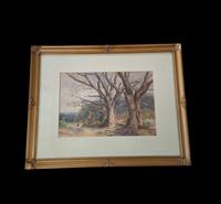 1882 Framed Watercolour Picture by Arthur Henry Enock