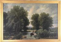 Original Oil on Canvas 'watering the Horses' by William Taunton. Signed c.1870 (2 of 4) Original Oil on Canvas 'watering the Horses' by William Taunton. Signed c.1870 (2 of 4)