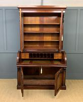 Large Victorian Mahogany Cylinder Bureau Bookcase (2 of 18) Large Victorian Mahogany Cylinder Bureau Bookcase (2 of 18)