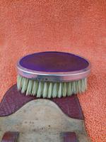 Antique Sterling Silver Hallmarked Purple Brush in Leather Case , 1928 , Birmingham, Daniel Manufacturing Company (5 of 6) Antique Sterling Silver Hallmarked Purple Brush in Leather Case , 1928 , Birmingham, Daniel Manufacturing Company (5 of 6)