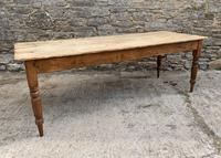Large Antique Pine Farmhouse Table on Turned Legs (13 of 19) Large Antique Pine Farmhouse Table on Turned Legs (13 of 19)