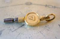 Antique Pocket Watch Chain Fob 1890s Brass & Steel Swivel Key Size 7 (4 of 8) Antique Pocket Watch Chain Fob 1890s Brass & Steel Swivel Key Size 7 (4 of 8)