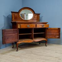Walnut mirror back sideboard (6 of 6) Walnut mirror back sideboard (6 of 6)