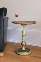 Green & Giltwood Florentine pedestal table with pie crust edged top (10 of 10) Green & Giltwood Florentine pedestal table with pie crust edged top (10 of 10)
