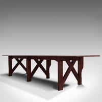 Large 12' Antique Kitchen Table, English, Pine, Industrial, Victorian, 1900 (4 of 12) Large 12' Antique Kitchen Table, English, Pine, Industrial, Victorian, 1900 (4 of 12)