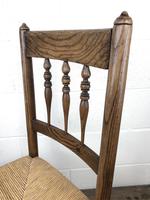 Antique Ash & Elm Rocking Chair with Rush Seat (7 of 12) Antique Ash & Elm Rocking Chair with Rush Seat (7 of 12)