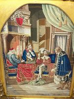 Large Artwork Gilt Gesso Framed 19th Century Tapestry French Royal Court "Playing Chess" (34 of 44) Large Artwork Gilt Gesso Framed 19th Century Tapestry French Royal Court "Playing Chess" (34 of 44)