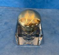 Victorian Cut Glass Inkwell with a Brass Top (5 of 10) Victorian Cut Glass Inkwell with a Brass Top (5 of 10)