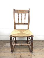 Antique Ash & Elm Rocking Chair with Rush Seat (5 of 12) Antique Ash & Elm Rocking Chair with Rush Seat (5 of 12)