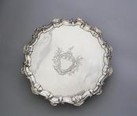 George III Silver Salver Arms of Graham of Esk by Ebenezer Coker, London 1762 (5 of 10) George III Silver Salver Arms of Graham of Esk by Ebenezer Coker, London 1762 (5 of 10)