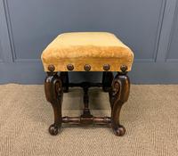 Carolean Style Upholstered Walnut Stool (6 of 6) Carolean Style Upholstered Walnut Stool (6 of 6)