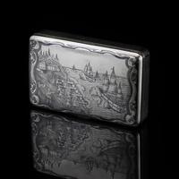Antique Imperial Russian Silver Niello Snuff Box Naval Ship Battle Scene - T.Botkov 1855 (8 of 16) Antique Imperial Russian Silver Niello Snuff Box Naval Ship Battle Scene - T.Botkov 1855 (8 of 16)