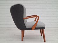 Danish lounge armchair, 60s, furniture wool, completely reupholstered (14 of 17) Danish lounge armchair, 60s, furniture wool, completely reupholstered (14 of 17)