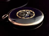 Georgian Mourning Locket, 9ct Gold, Blue Enamel & Seed Pearl, Hairwork (11 of 13) Georgian Mourning Locket, 9ct Gold, Blue Enamel & Seed Pearl, Hairwork (11 of 13)