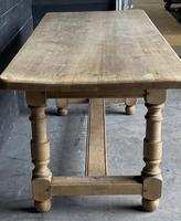 French Bleached Oak Farmhouse Kitchen Table (5 of 25) French Bleached Oak Farmhouse Kitchen Table (5 of 25)