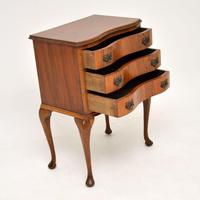 Antique Figured Walnut Side Table with 3 Drawers (4 of 7) Antique Figured Walnut Side Table with 3 Drawers (4 of 7)