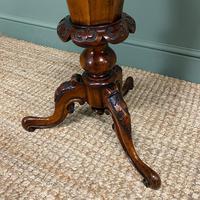 Fine Quality Victorian Figured Walnut Antique Work Box (6 of 9) Fine Quality Victorian Figured Walnut Antique Work Box (6 of 9)