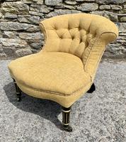 Small Antique Victorian Upholstered Salon Chair (4 of 17) Small Antique Victorian Upholstered Salon Chair (4 of 17)