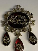 Antique Georgian Silver Garnet & Marcasite Brooch (6 of 8) Antique Georgian Silver Garnet & Marcasite Brooch (6 of 8)