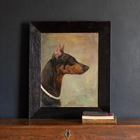 Wilhelm Westerop, Portrait of a Doberman, Oil Painting (3 of 10) Wilhelm Westerop, Portrait of a Doberman, Oil Painting (3 of 10)