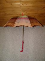 Antique Red / Orange Patterned Canopy Umbrella W/Red Velvet Handle & Canopy Cover (2 of 14) Antique Red / Orange Patterned Canopy Umbrella W/Red Velvet Handle & Canopy Cover (2 of 14)