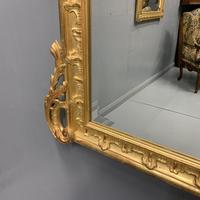 Large French gilt overmantle mirror 185cm (7 of 8) Large French gilt overmantle mirror 185cm (7 of 8)
