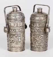 Chinese Pair of Qing Silver Metal Handled Lidded Containers (7 of 22) Chinese Pair of Qing Silver Metal Handled Lidded Containers (7 of 22)
