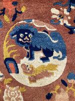 Antique Chinese Ningxia Rug 1.61m x 0.74m (7 of 9) Antique Chinese Ningxia Rug 1.61m x 0.74m (7 of 9)