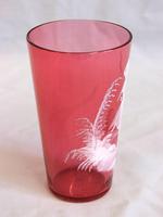 Mary Gregory Antique Cranberry Glass Tot (2 of 4) Mary Gregory Antique Cranberry Glass Tot (2 of 4)