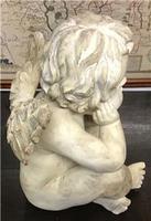 Large 1950's Vintage Chalk Winged Cherub (3 of 7) Large 1950's Vintage Chalk Winged Cherub (3 of 7)