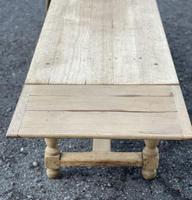 Large Bleached Oak Farmhouse Dining Table with Extensions & Storage (30 of 35) Large Bleached Oak Farmhouse Dining Table with Extensions & Storage (30 of 35)