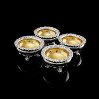 Magnificent Set of 4 Georgian Solid Silver Salts - Barnard 1837 (2 of 22) Magnificent Set of 4 Georgian Solid Silver Salts - Barnard 1837 (2 of 22)