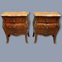 Pair of Italian Parquetry Bedside Commodes (8 of 8) Pair of Italian Parquetry Bedside Commodes (8 of 8)
