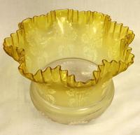 Antique Victorian Yellow Glass Oil Lamp (3 of 12) Antique Victorian Yellow Glass Oil Lamp (3 of 12)